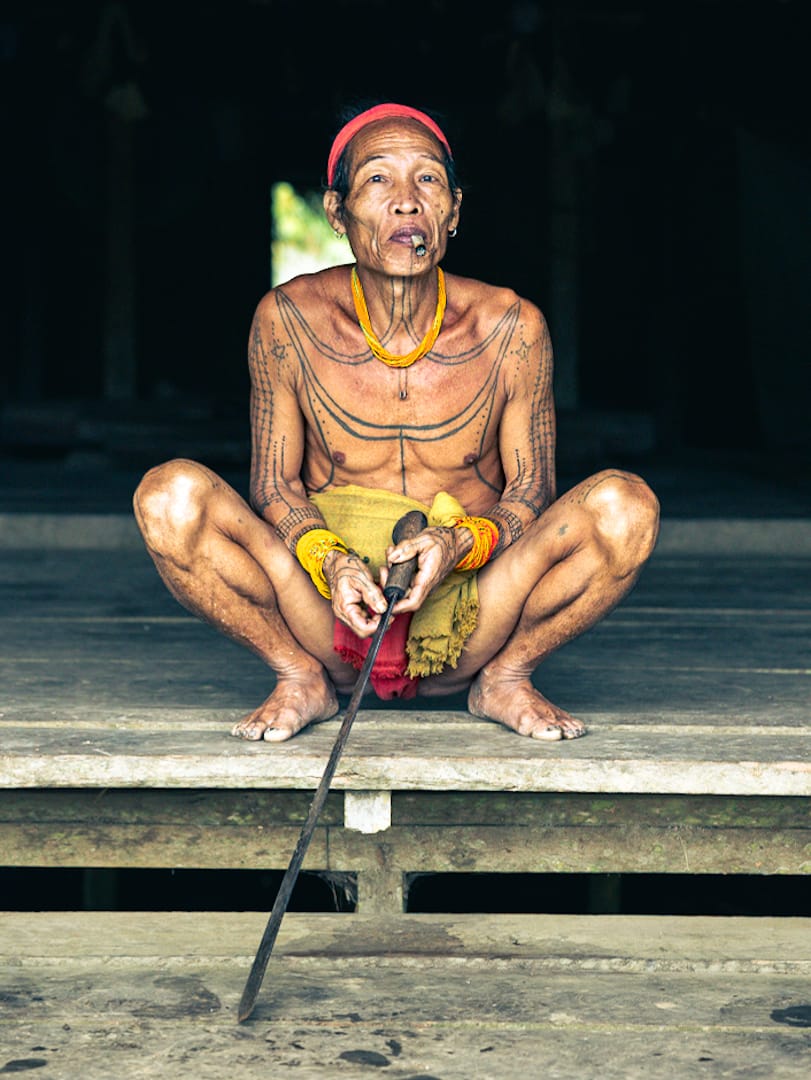 Mentawai children smiling in the rainforest village