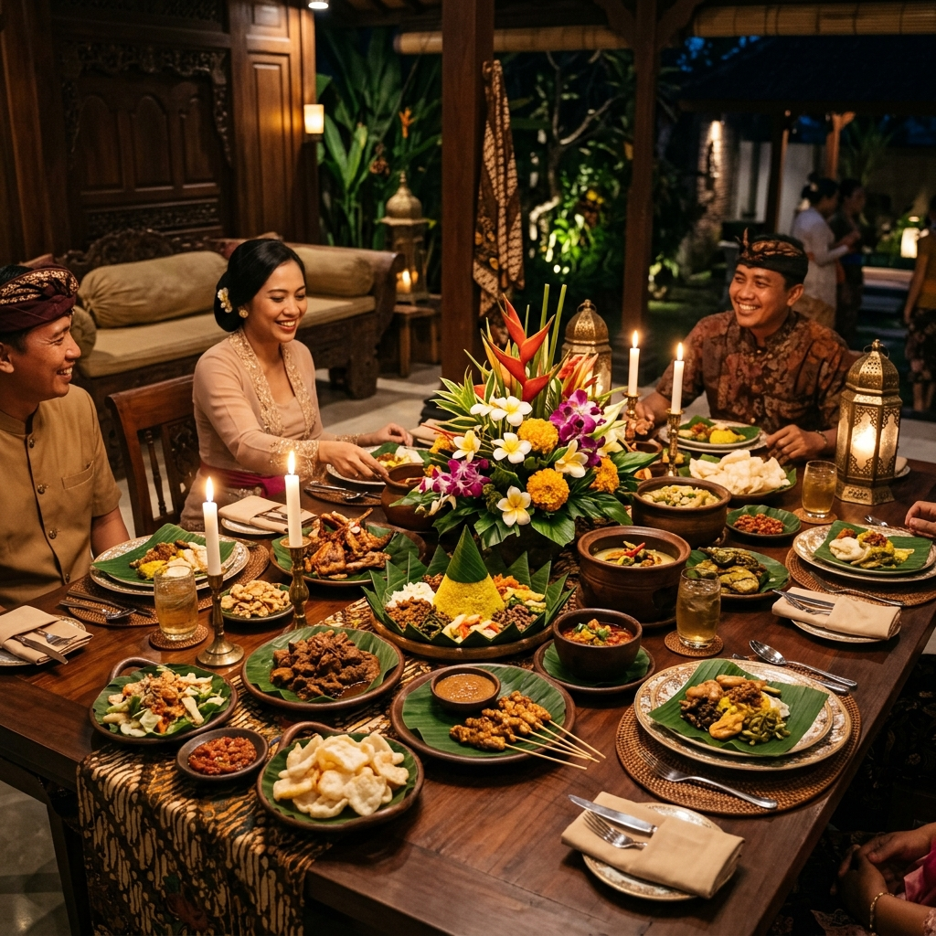 Generational homestyle dinner feast