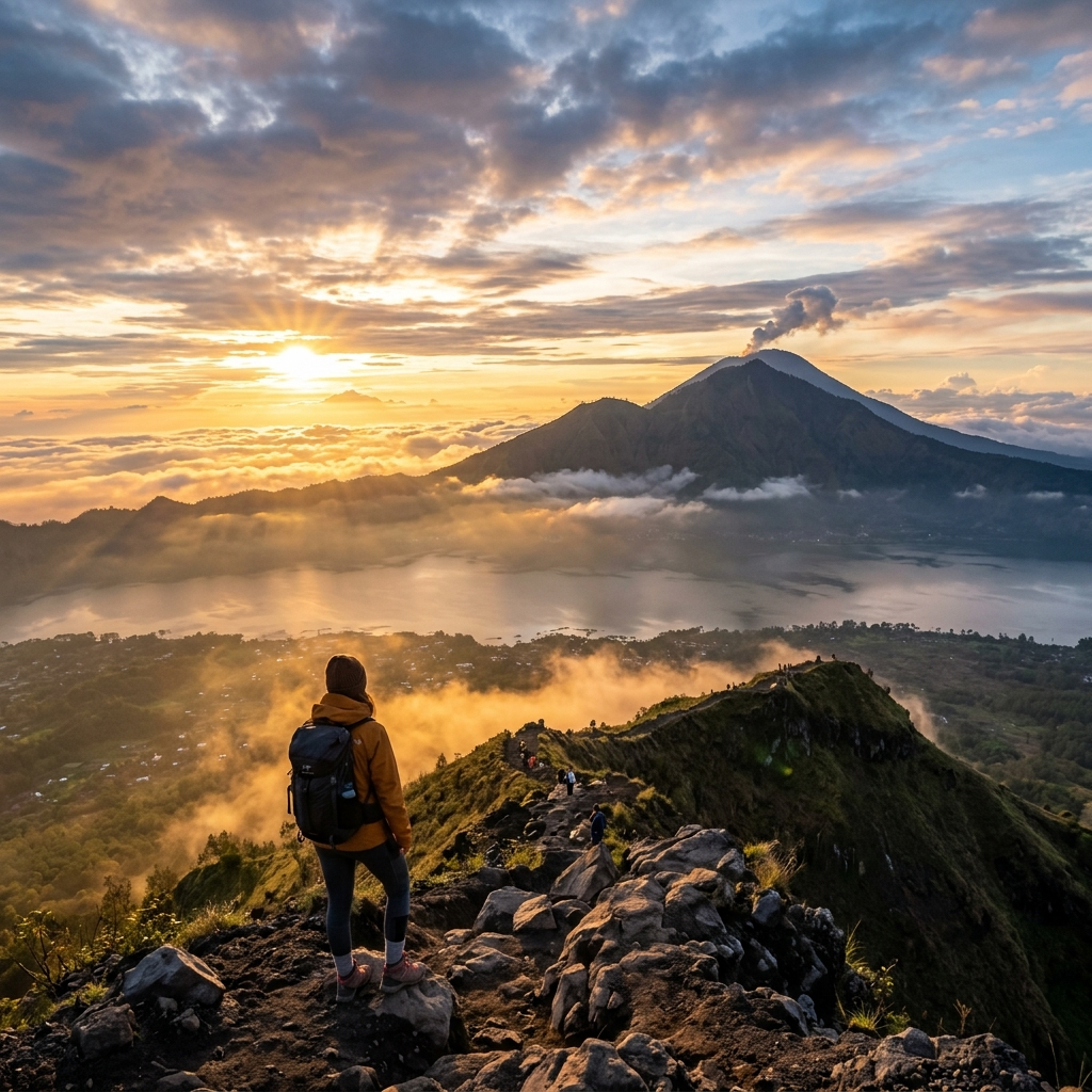 Mount Batur Peak Sunrise